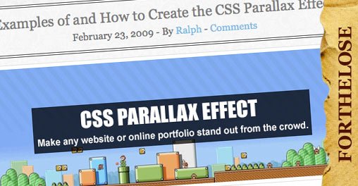 CSS parallax effect