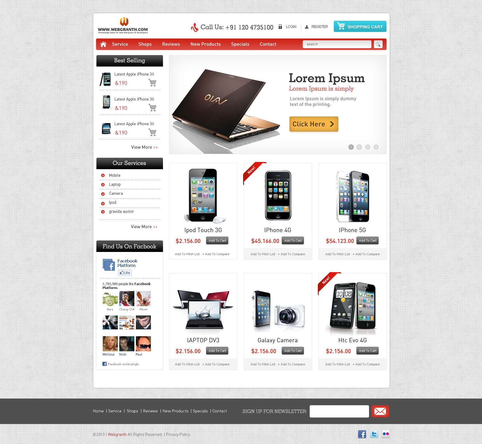 Free HTML Website Template  Download Ecommerce HTML Website Template