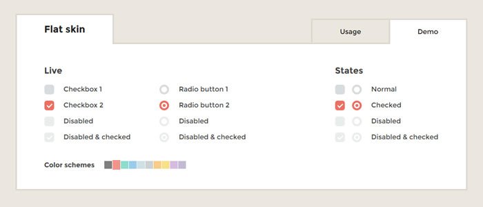 iCheck – Customize Checkboxes & Radio Buttons