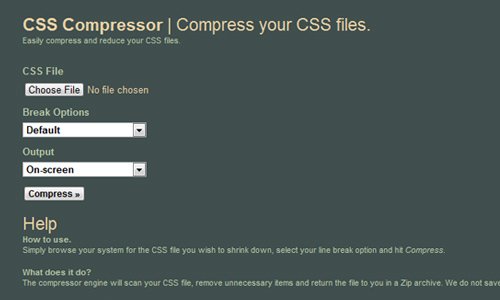 CSS Compressor by Sevenforty
