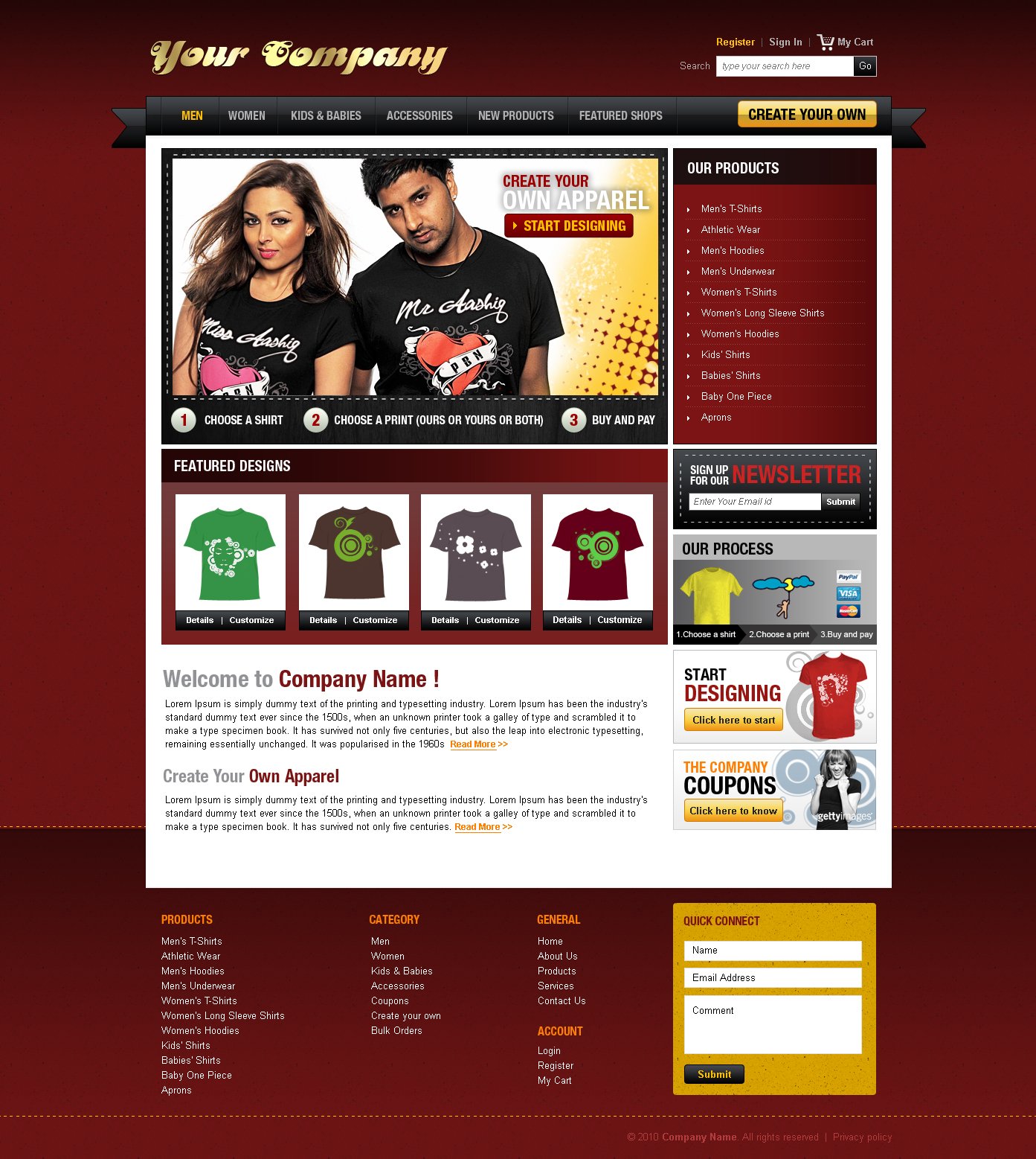 Free PSD Template April 2012 Download PSD Website template Free