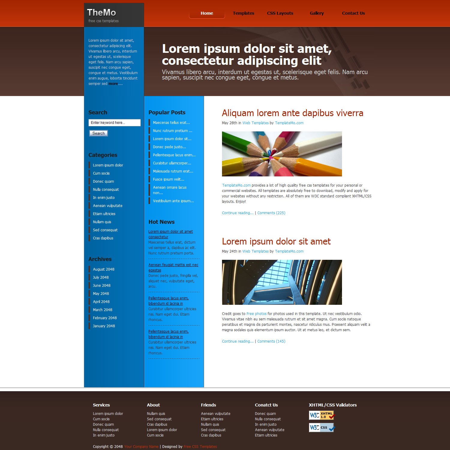 Free Css Template Five Css Templates Css Website Templates - Reverasite