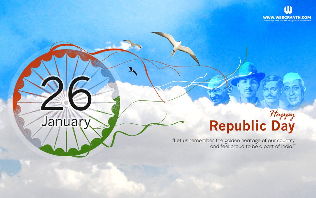 Free Republic Day January 2013 Calendar Wallpaper 3 View Hd